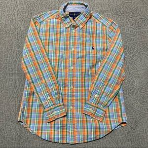 Boy’s Ralph Lauren Long Sleeve Plaid Button Down